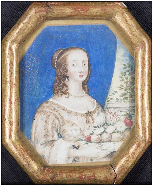 Achtkantig portret van een onbekende dame, 1649, 