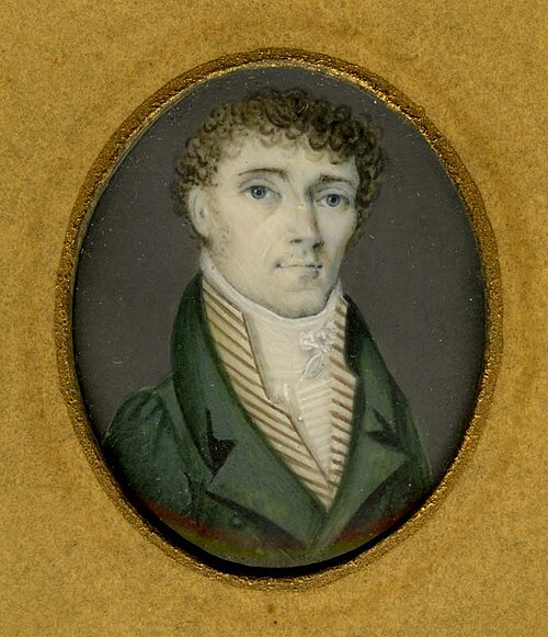 Portretminiatuur van Jhr. Maurits Calixtus Franciscus Johannes de Rotte, 1819, 