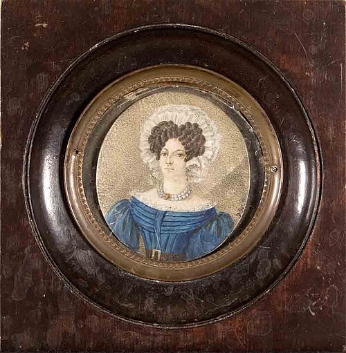 Portret van Jacoba Paulina thoe Scharzenberg en Hohenlansberg, gehuwd met Jacob Frederik Willem-Augu, 1832, 