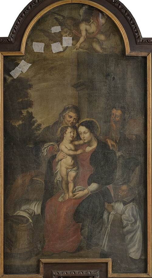 H. Anna-te-drieën en stichter, 1649, 