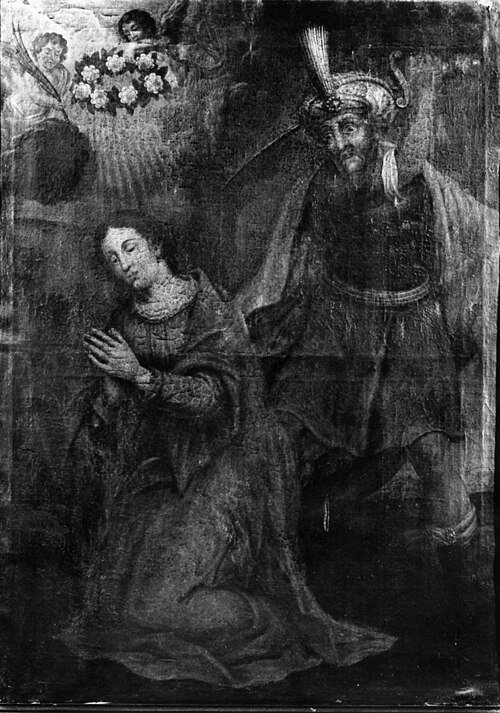 Onthoofding van H. Barbara met beulsknecht en twee putti, 1750, 