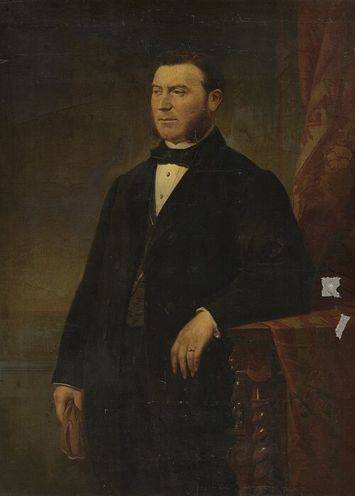 Herenportret kniestuk, 1860, 