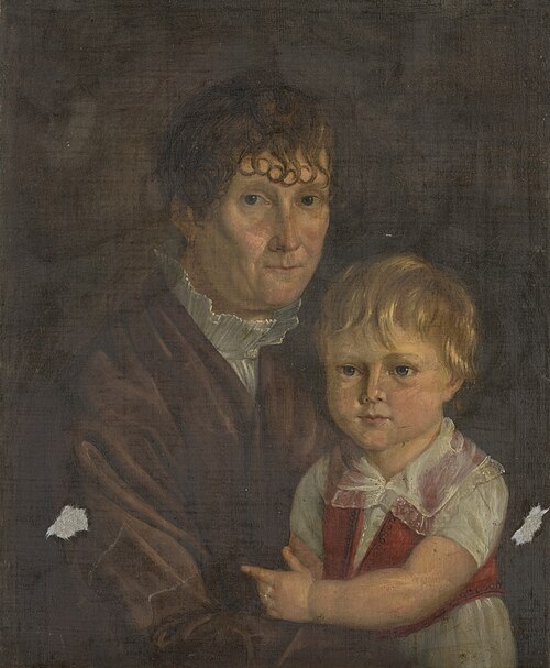 Portrait of Anna de Moers (1765-1842) and Hieronymus Johannes Wilhelmus van Aken (1796-1860), 1750, 