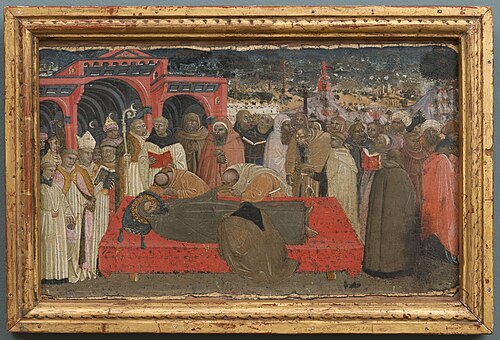 Funerals of Saint Benedict, 1427, 