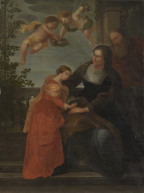 De opvoeding van Maria, 1750, 