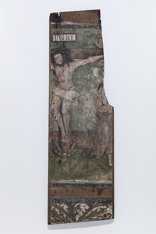 Wandpaneel Kruisiging,, 1550, 
