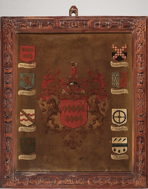 Wapen van Adriaen van der Does., 1712, 