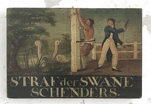 Straf der Swane Schenders., 1812, 