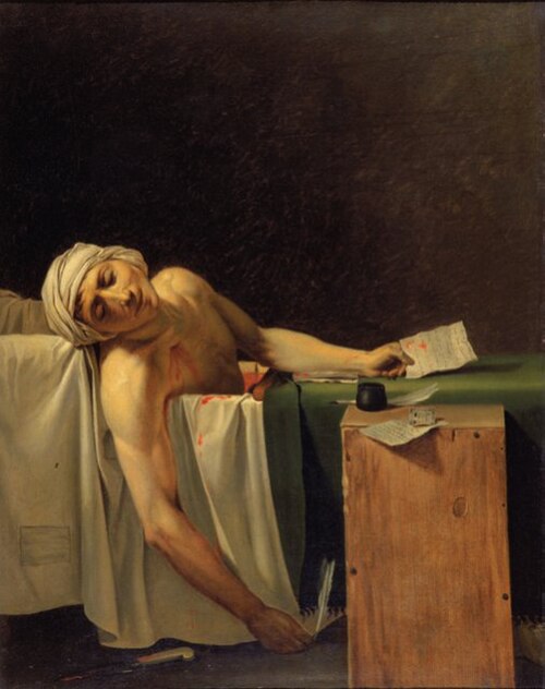 Mort de Marat (1743-1793), 1793, 