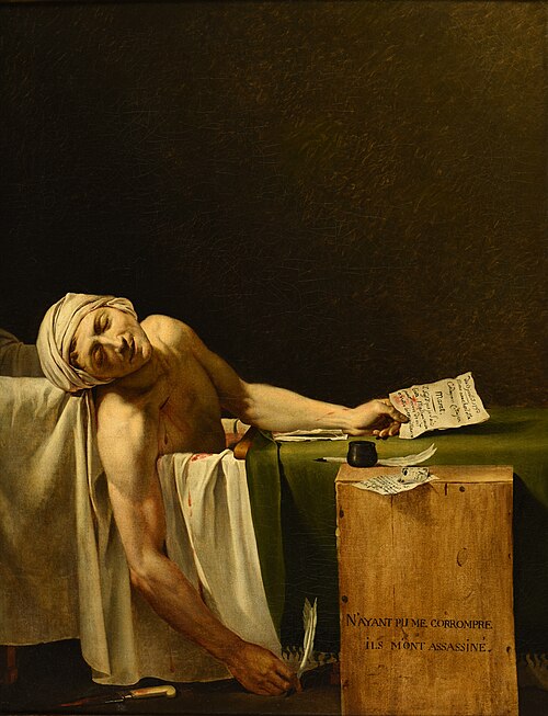 La Mort de Marat, 1793, 