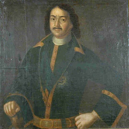 Portret van de Russische tsaar Peter de Grote, 1715, 