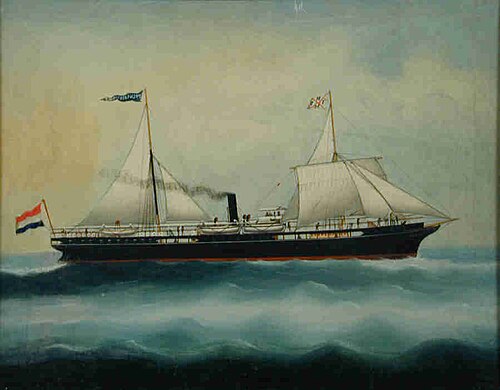 Het ss. Prins Alexander van de Nederlandsch-Indische Stoomvaart-Maatschappij, 1880, 