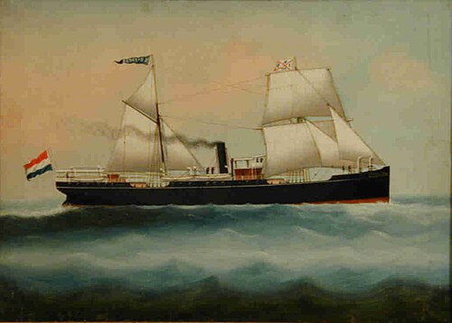 Het ss. Gouverneur-Generaal 's Jacob van de Nederlandsch-Indische Stoomvaart-Maatschappij, 1885, 