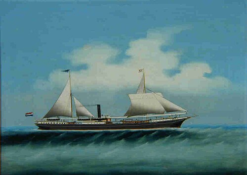 Het ss. Prins Alexander van de Nederlandsch-Indische Stoomvaart-Maatschappij, 1875, 