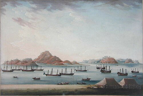 De rede van Whampoa, 1825, 