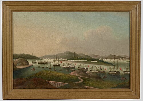 De rede van Whampoa, 1825, 