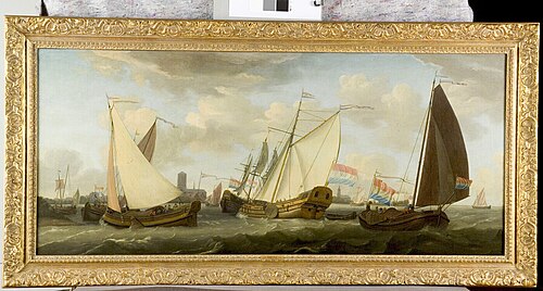 Scheepvaart op de rede van Zierikzee, 1700, 