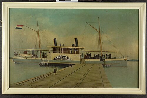 Het gouvernementsstoomschip Curaçao, 1850, 