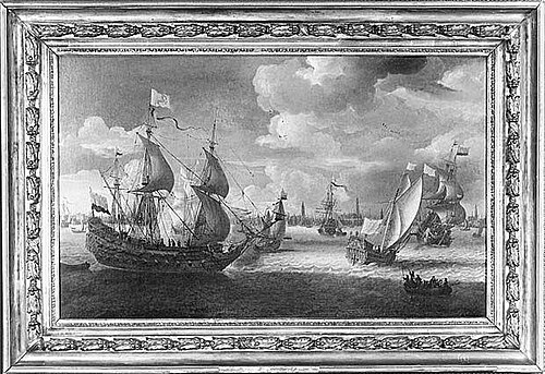 Shipping on the IJ near Amsterdam, 1687, 