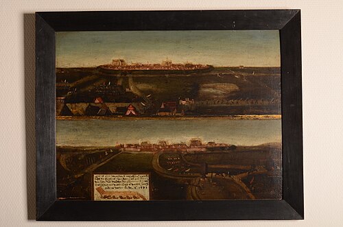 Het beleg van Alkmaar in 1573, gezien vanuit het zuiden en het noorden, 1649, 