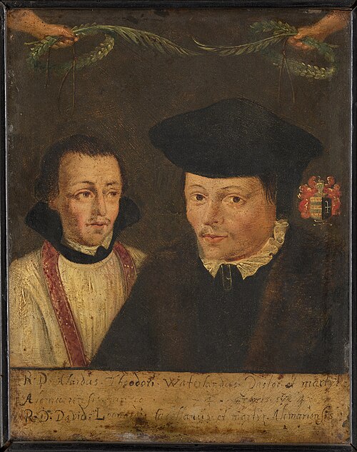 Portret van Alard Dircksz van Waterlant en David Leenderts, 1650, 