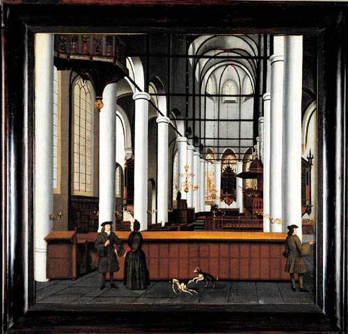 Interieur Bergkerk, 1720, 
