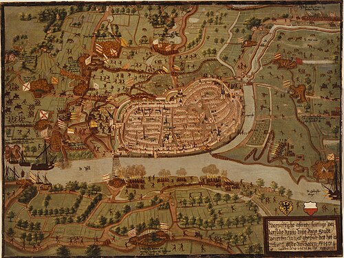 Het Beleg van Deventer door Rennenberg, 1589, 