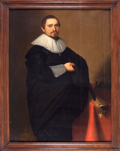 Portret van Dr. Assuerus Strockel, 1635, 