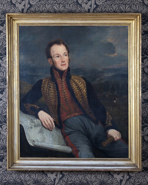 Portret van Prins van Oranje, later koning Willem II, bij Quatre Bras, 1840, 