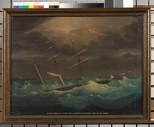 MARIJ GODDARD. KAPT:HJ VAN NOUHUIJS.6 JANUARI. 1866.39 gr. NB 26 gr. WL, 1866, 