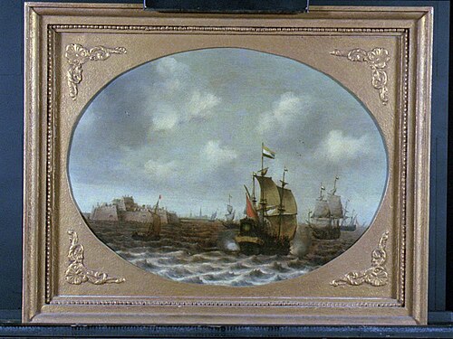 Schepen bij fort Rammekens, 1650, 