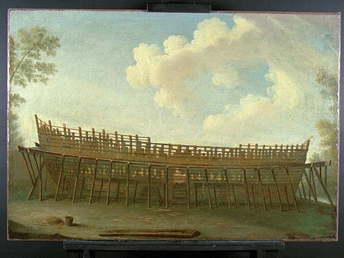 Schip in aanbouw, 1774, 