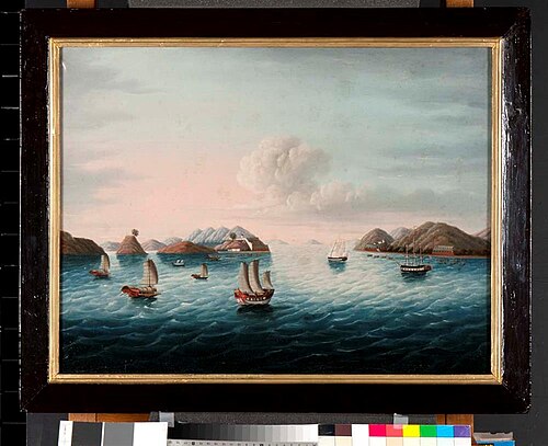 Zee-engte bij Hong Kong, de Bocca Tigris, 1845, 