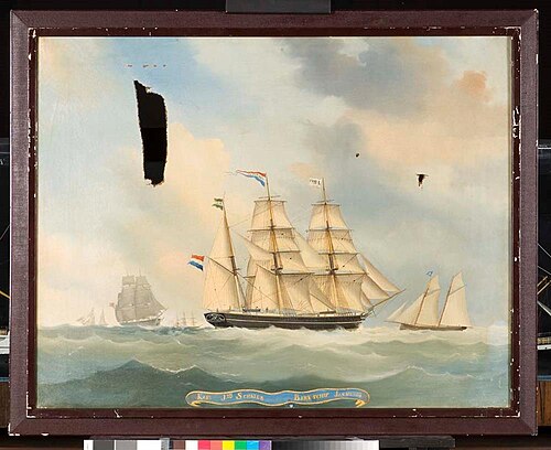 Kapt. Joh: Schrier / Barkschip Jannetje, 1875, 