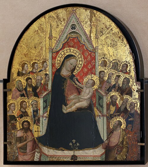 La Vierge et l'Enfant avec des anges et des saints, 1365, 