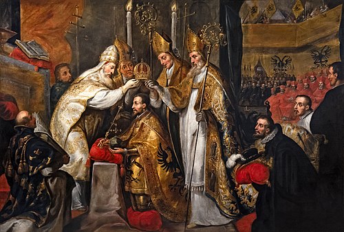 Couronnement de l'Empereur Charles Quint à Bologne, 1650, 