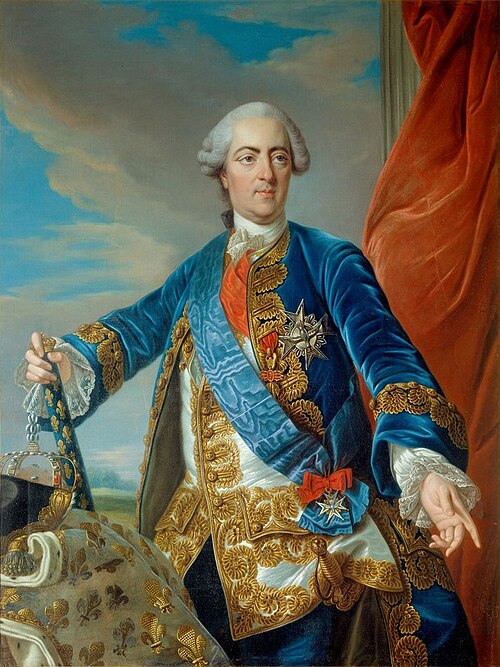 Portrait de Louis XV, vu à mi-corps, 1750, 