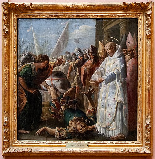 Saint Bernard et le duc d'Aquitaine, 1650, 
