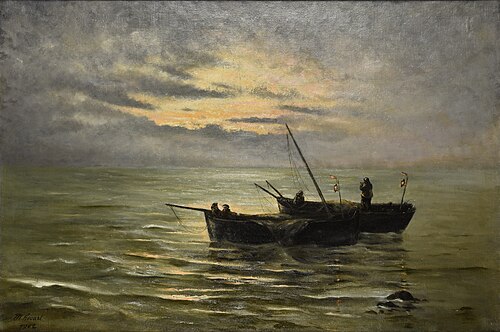 Le départ pour la pêche à Berck-sur-Mer, 1902, 