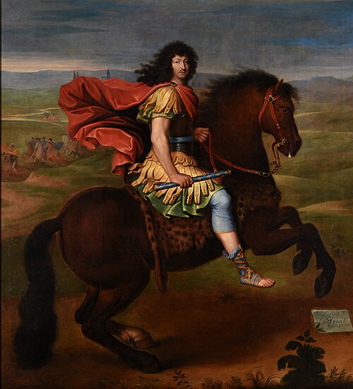 Louis XIV à cheval, 1675, 