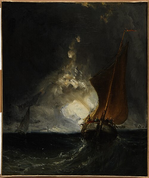 Gros temps. Marine, 1870, 