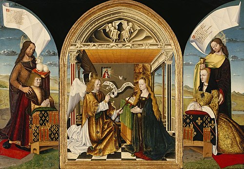 Triptyque de l'Annonciation, 1496, 