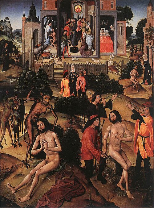 Scenes from the life of Job (recto); Mary Magdelen and Job (verso), 1485, 