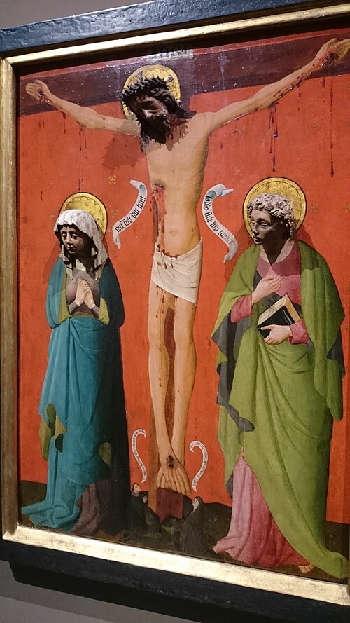 Christus am Kreuz zwischen Maria und Johannes, 1427, 