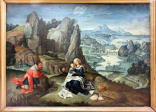 Le Repos pendant la fuite en Égypte, 1524, 