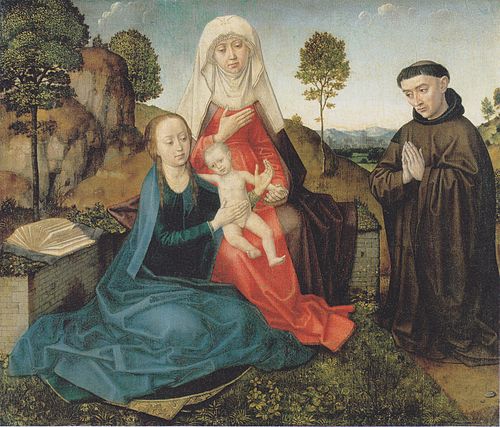 The Virgin and Child with a Franciscan Founder, 1475, 