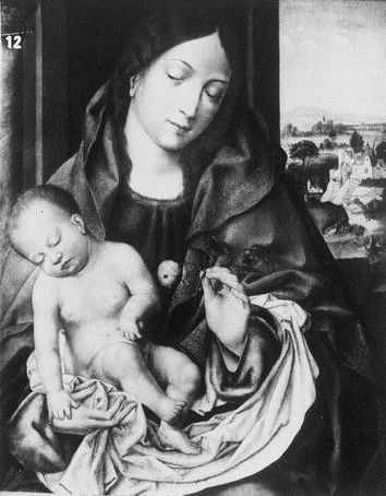 Maria met slapend kind op de arm, 1524, 