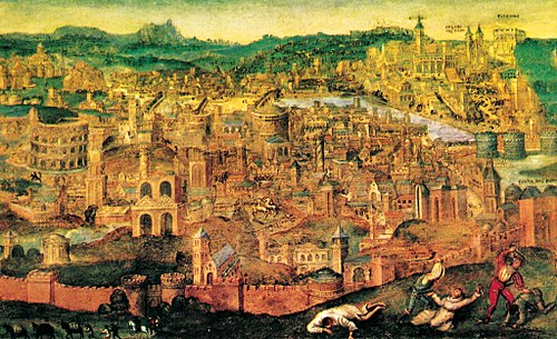Le sac de Rome par les armées du connétable de Bourbon en 1527, 1530, 