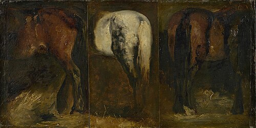 Studies of horses, 1847, 