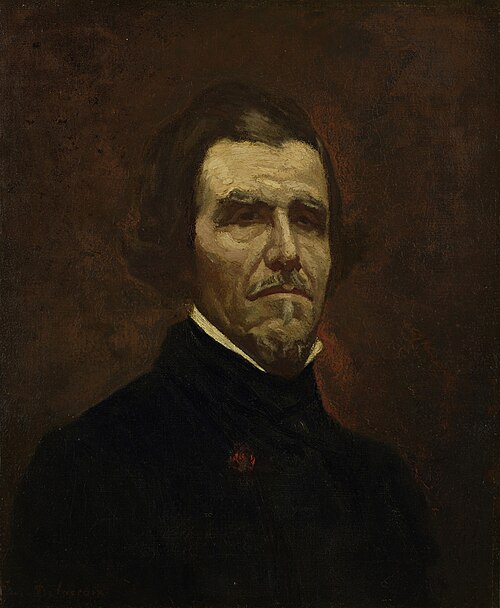 Portrait of  Eugène Delacroix, 1874, 